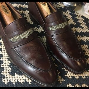 Peal and Co Brooks brothers loafer tweed 11.5 D